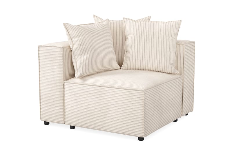 Cubo 1-seters Venstremodul i Manchester 108 cm bred - Beige - Møbler - Sofaer - Modulsofaer - Øvrige moduler for modulsofa