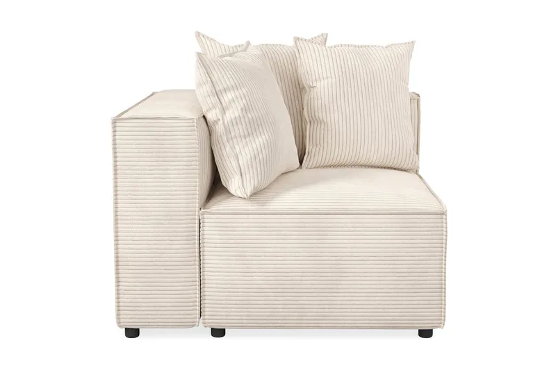 Cubo 1-seters Venstremodul i Manchester 108 cm bred - Beige - Møbler - Sofaer - Modulsofaer - Øvrige moduler for modulsofa
