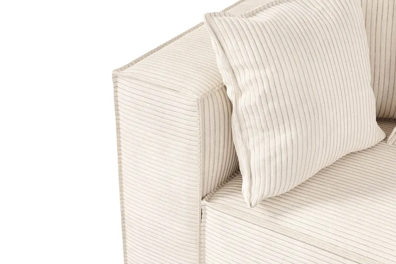 Cubo 1-seters Venstremodul i Manchester 108 cm bred - Beige - Møbler - Sofaer - Modulsofaer - Øvrige moduler for modulsofa