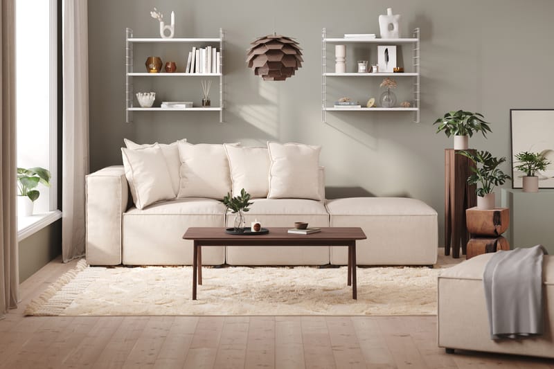 Cubo 1-seters Venstremodul i Stoff 108 cm bred - Beige - Møbler - Sofaer - Modulsofaer - Øvrige moduler for modulsofa