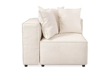 Cubo 1-seters Venstremodul i Stoff 108 cm bred - Beige - Møbler - Sofaer - Modulsofaer - Øvrige moduler for modulsofa