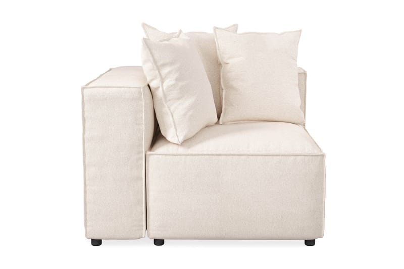 Cubo 1-seters Venstremodul i Stoff 108 cm bred - Beige - Møbler - Sofaer - Modulsofaer - Øvrige moduler for modulsofa