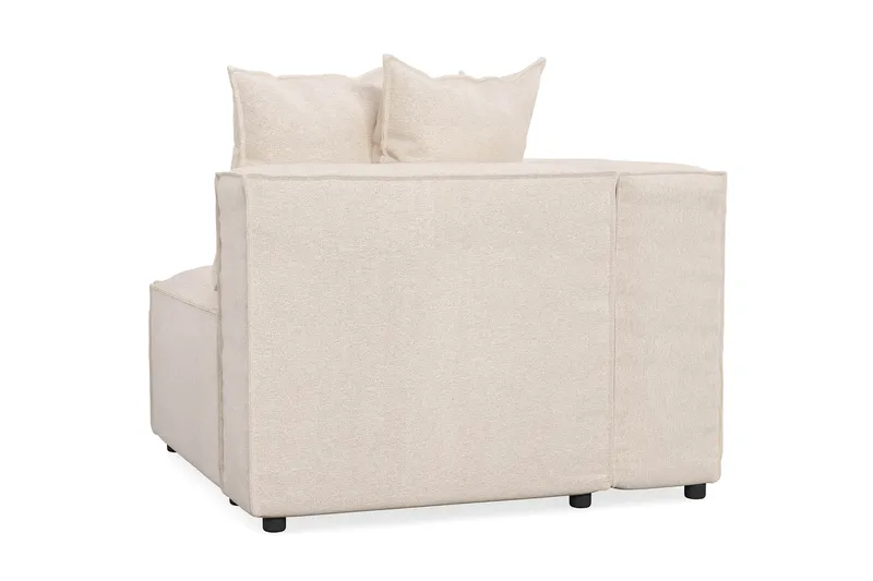 Cubo 1-seters Venstremodul i Stoff 108 cm bred - Beige - Møbler - Sofaer - Modulsofaer - Øvrige moduler for modulsofa
