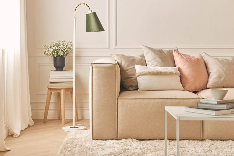 Cubo 1-seters Venstremodul i Stoff 108 cm bred - Beige - Møbler - Sofaer - Modulsofaer - Øvrige moduler for modulsofa