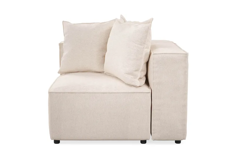 Cubo 1-seters Venstremodul i Stoff 108 cm bred - Beige - Møbler - Sofaer - Modulsofaer - Øvrige moduler for modulsofa