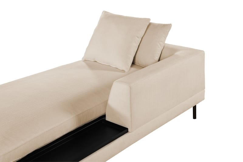 Karridale Divanmodul 92,5 cm Høyre - Beige - Møbler - Sofaer - Modulsofaer - Øvrige moduler for modulsofa