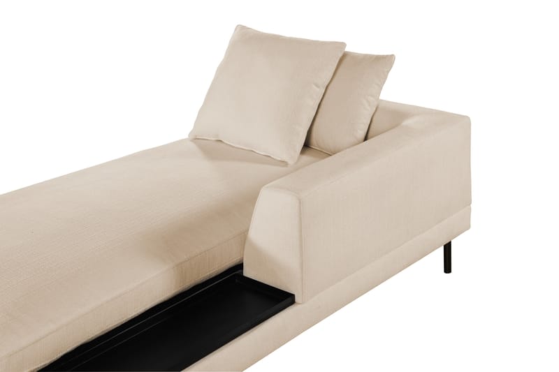 Karridale Divanmodul 92,5 cm Høyre - Beige - Øvrige moduler for modulsofa