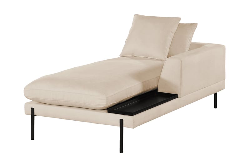 Karridale Divanmodul 92,5 cm Høyre - Beige - Øvrige moduler for modulsofa