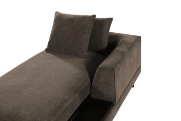 Karridale Divanmodul 92,5 cm Høyre - Brun - Møbler - Sofaer - Modulsofaer - Øvrige moduler for modulsofa