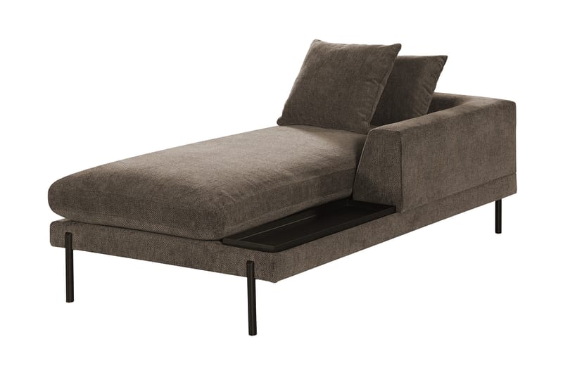 Karridale Divanmodul 92,5 cm Høyre - Brun - Møbler - Sofaer - Modulsofaer - Øvrige moduler for modulsofa