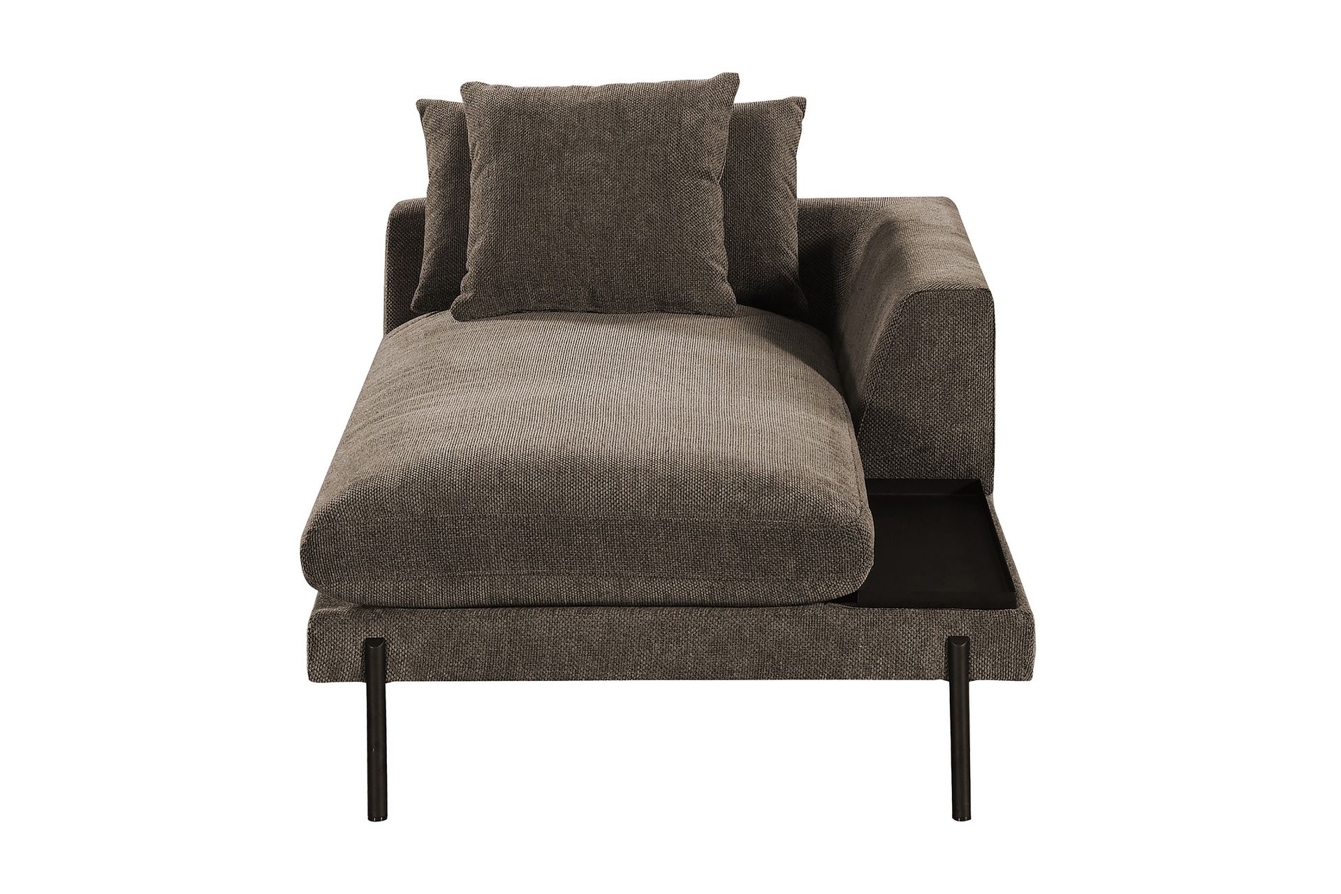 Karridale Divanmodul 92,5 cm Høyre - Brun - Møbler - Sofaer - Modulsofaer - Øvrige moduler for modulsofa