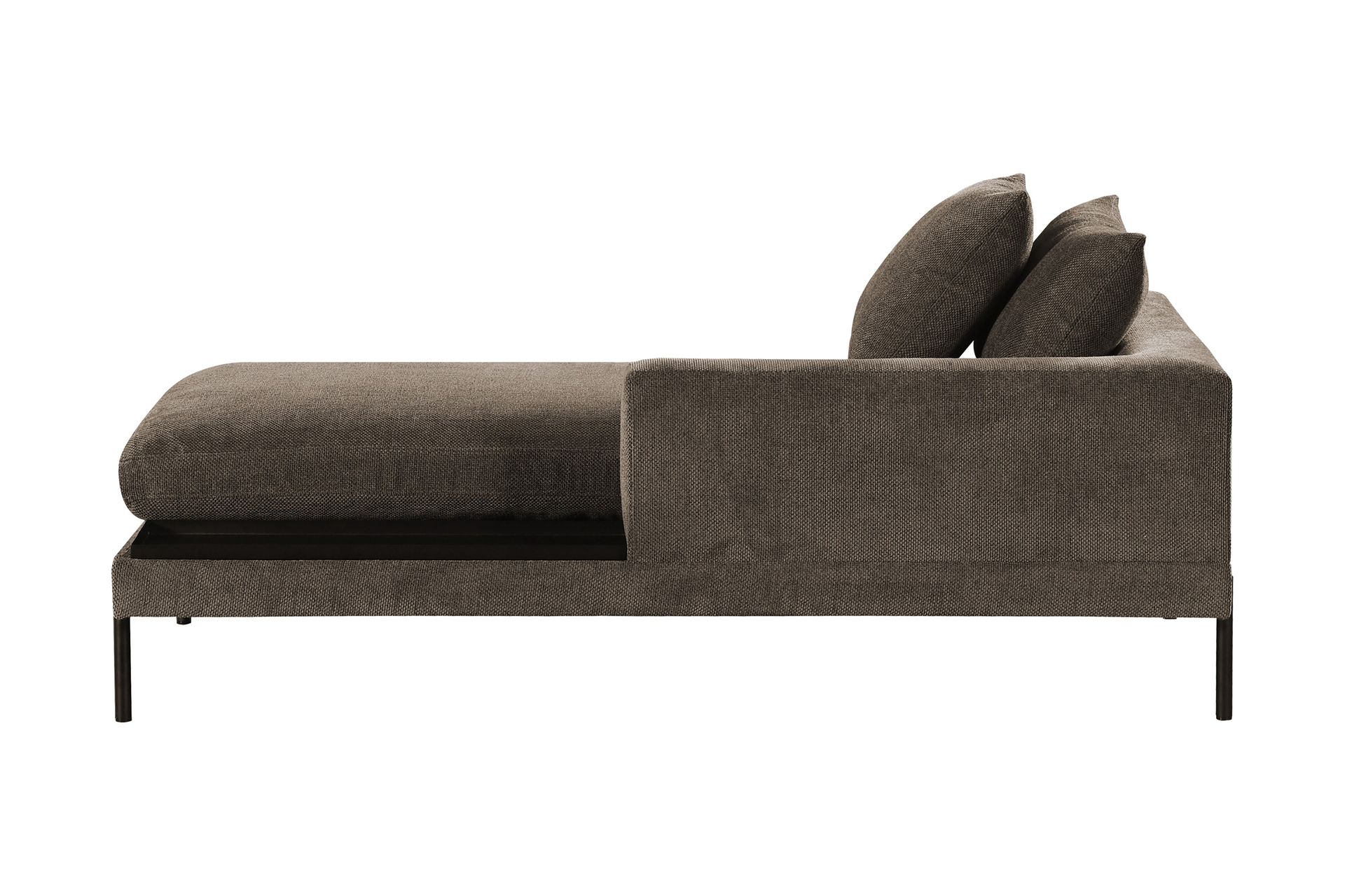 Karridale Divanmodul 92,5 cm Høyre - Brun - Møbler - Sofaer - Modulsofaer - Øvrige moduler for modulsofa