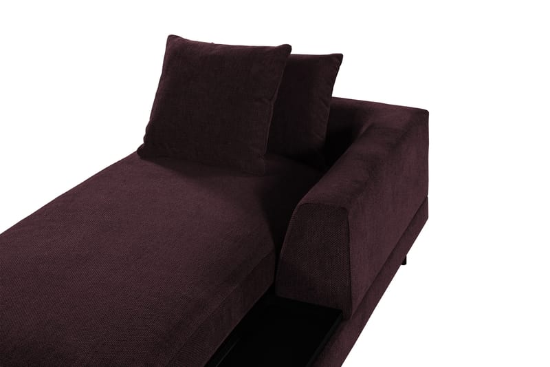 Karridale Divanmodul 92,5 cm Høyre - Mørkerød - Møbler - Sofaer - Modulsofaer - Øvrige moduler for modulsofa