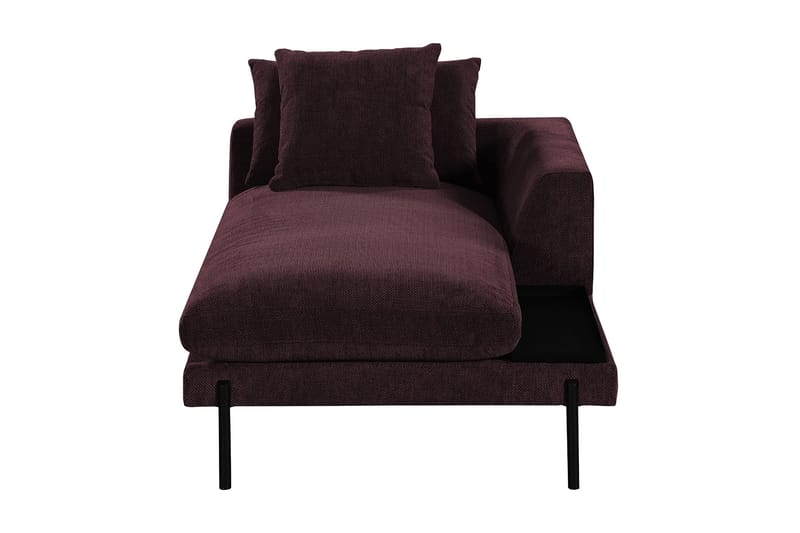 Karridale Divanmodul 92,5 cm Høyre - Mørkerød - Møbler - Sofaer - Modulsofaer - Øvrige moduler for modulsofa