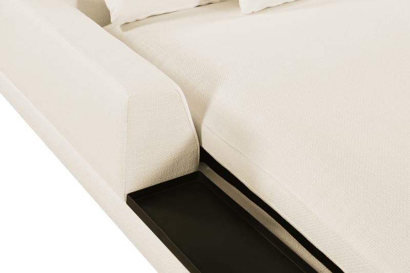 Karridale Divanmodul 92,5 cm Venstre - Hvit - Møbler - Sofaer - Modulsofaer - Øvrige moduler for modulsofa