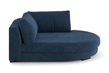 Noha Divanmodul Rund Høyre - Blå Fløyel - Møbler - Sofaer - Modulsofaer - Øvrige moduler for modulsofa