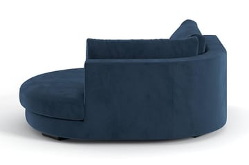 Noha Divanmodul Rund Høyre - Blå Fløyel - Møbler - Sofaer - Modulsofaer - Øvrige moduler for modulsofa