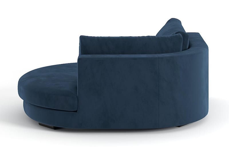 Noha Divanmodul Rund Høyre - Blå Fløyel - Møbler - Sofaer - Modulsofaer - Øvrige moduler for modulsofa