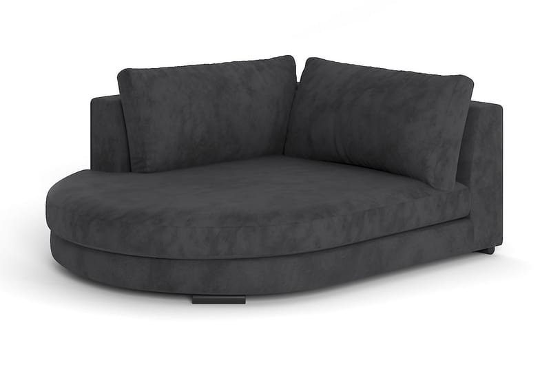 Noha Divanmodul Rund Høyre - Brun Fløyel - Møbler - Sofaer - Modulsofaer - Øvrige moduler for modulsofa