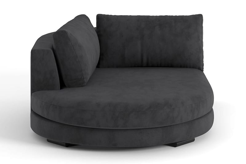Noha Divanmodul Rund Høyre - Brun Fløyel - Møbler - Sofaer - Modulsofaer - Øvrige moduler for modulsofa