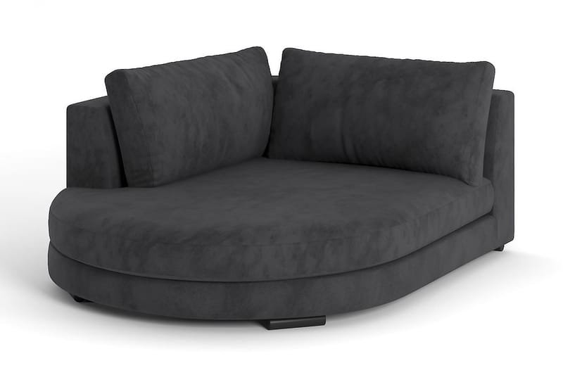 Noha Divanmodul Rund Høyre - Brun Fløyel - Møbler - Sofaer - Modulsofaer - Øvrige moduler for modulsofa