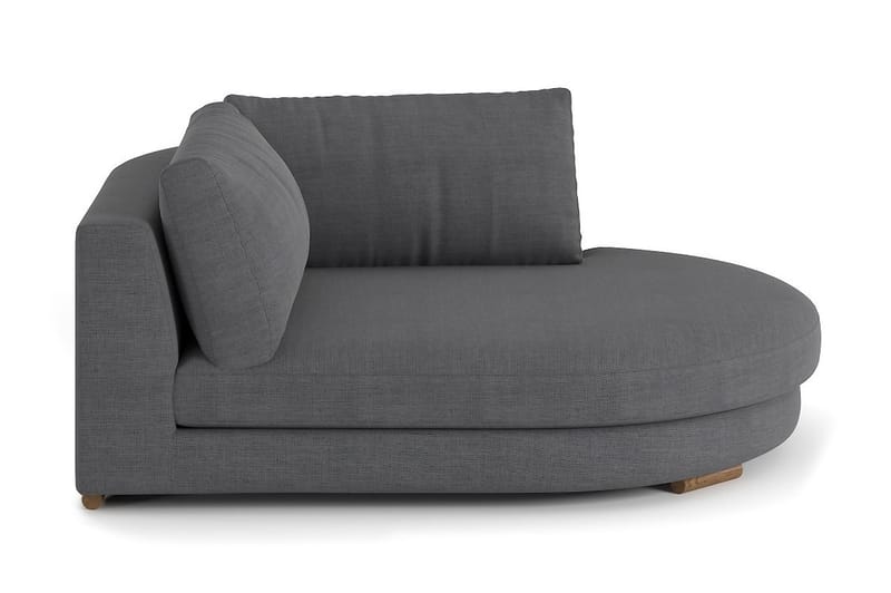 Noha Divanmodul Rund Høyre - Lingrå - Møbler - Sofaer - Modulsofaer - Øvrige moduler for modulsofa