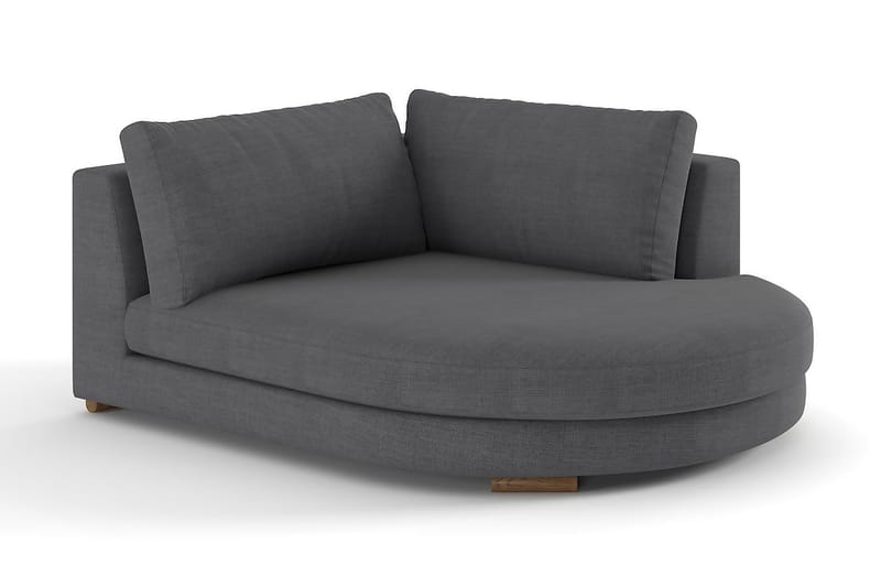 Noha Divanmodul Rund Høyre - Lingrå - Møbler - Sofaer - Modulsofaer - Øvrige moduler for modulsofa