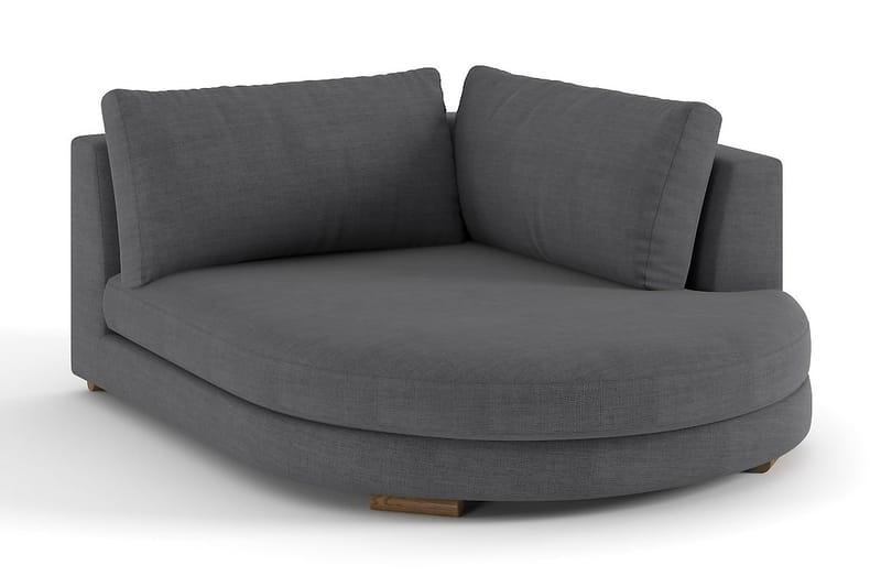Noha Divanmodul Rund Høyre - Lingrå - Møbler - Sofaer - Modulsofaer - Øvrige moduler for modulsofa