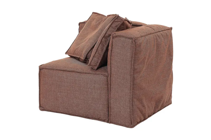 Oceanis Hjørnemodul - Brun/Svart - Møbler - Sofaer - Modulsofaer - Øvrige moduler for modulsofa