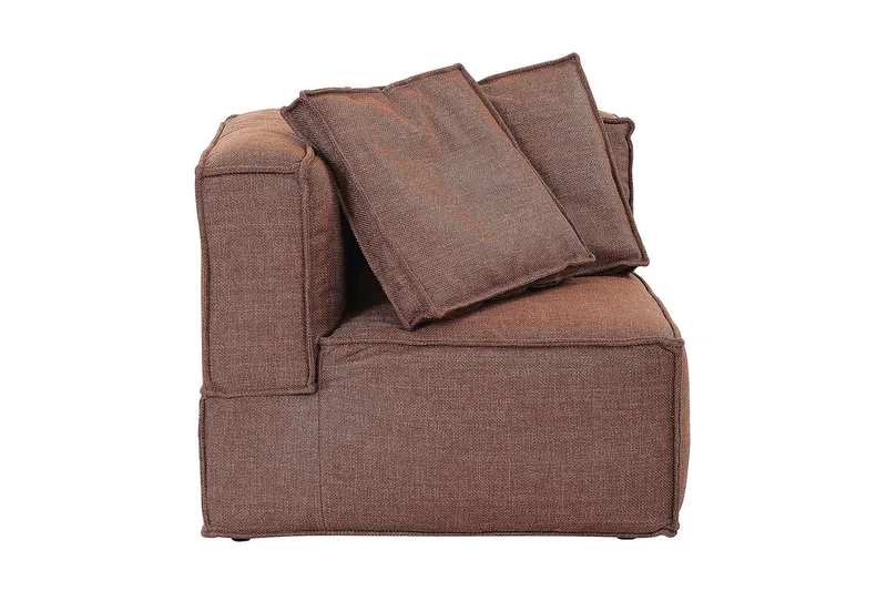 Oceanis Hjørnemodul - Brun/Svart - Møbler - Sofaer - Modulsofaer - Øvrige moduler for modulsofa