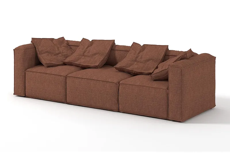 Oceanis Hjørnemodul - Brun/Svart - Møbler - Sofaer - Modulsofaer - Øvrige moduler for modulsofa