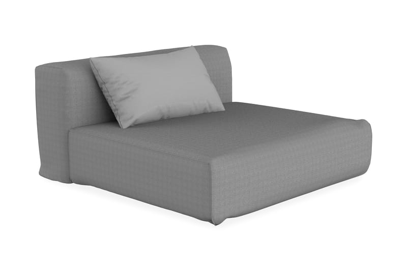 The Pad Sjeselongmodul - Grå/Svart - Møbler - Sofaer - Modulsofaer - Øvrige moduler for modulsofa