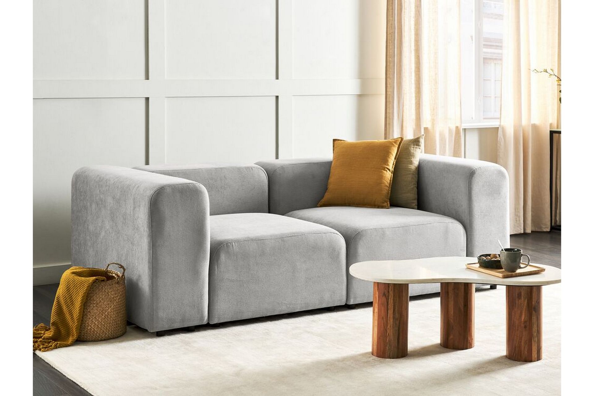 Brenden Modulsofa 2-seter - Grå - Møbler - Sofaer - Modulsofaer - Komplett modulsofa