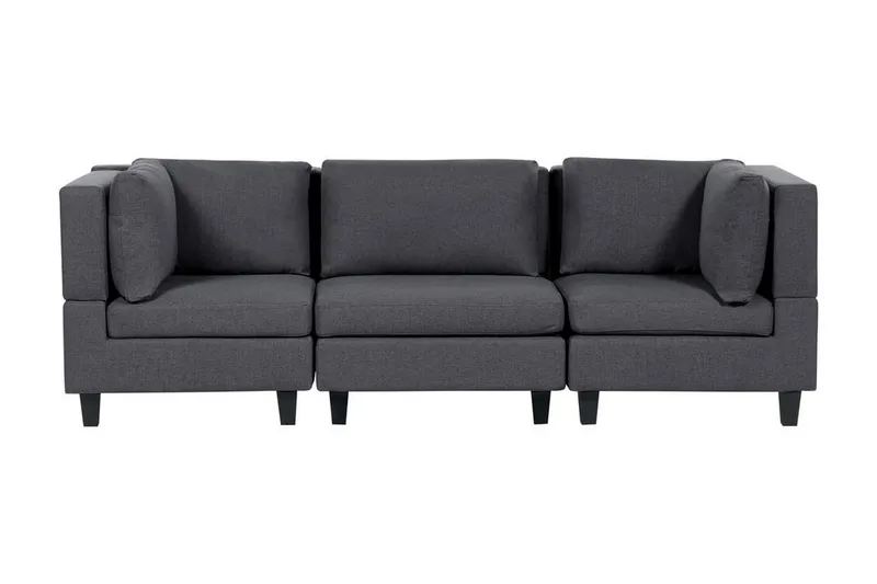 Buck Modulsofa 3-seter - Grå/Svart - Møbler - Sofaer - Modulsofaer - Komplett modulsofa