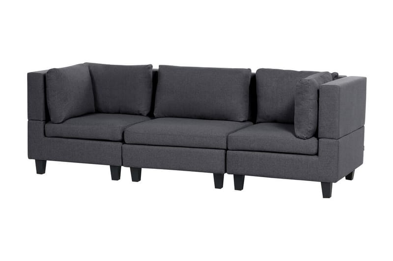 Buck Modulsofa 3-seter - Grå/Svart - Møbler - Sofaer - Modulsofaer - Komplett modulsofa