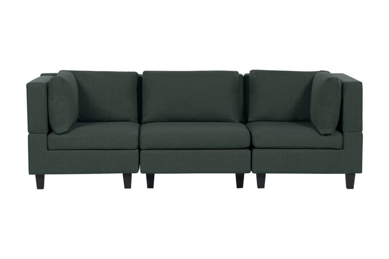 Buck Modulsofa 3-seter, Grønn/Svart