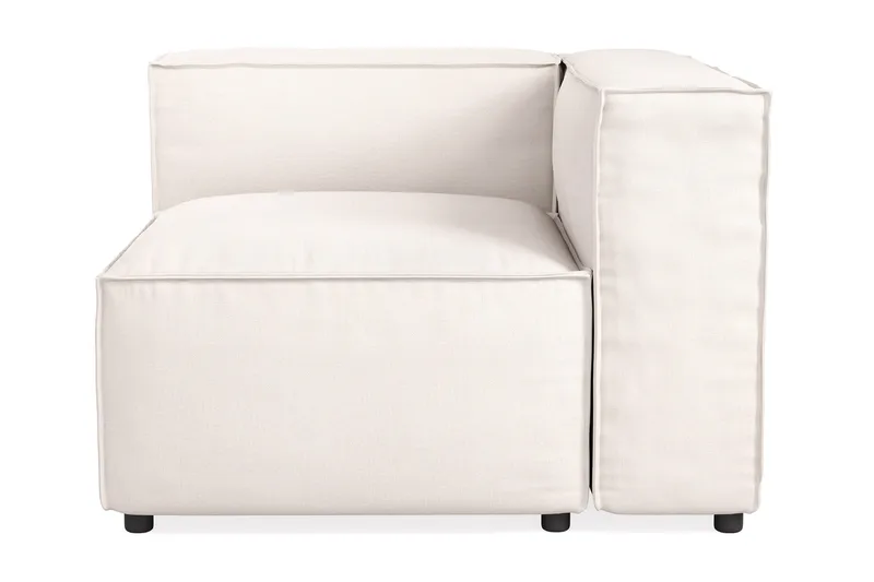 Cubo 1-seters Høyremodul i Stoff 108 cm bred, Lys beige