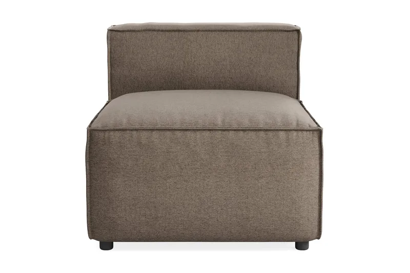 Cubo 1-seters Midtmodul i Stoff 80 cm bred, Grå