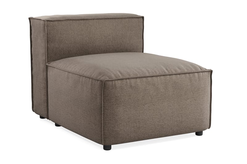 Cubo 1-seters Midtmodul i Stoff 80 cm bred - Grå - Møbler - Sofaer - Modulsofaer - Midtmodul