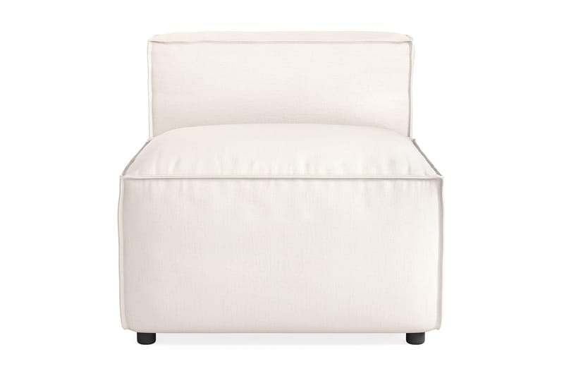 Cubo 1-seters Midtmodul i Stoff 80 cm bred, Lys beige