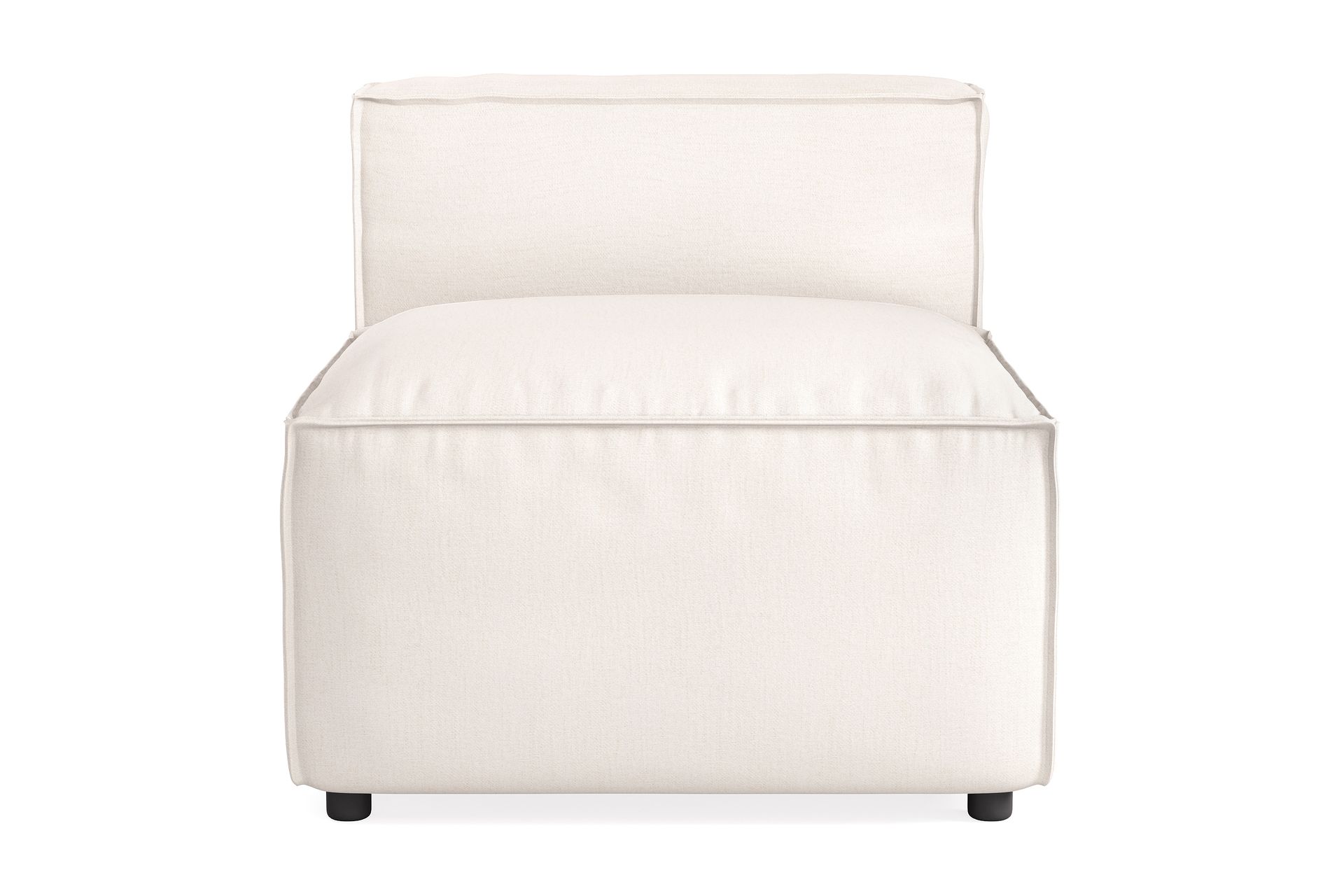 Cubo 1-seters Midtmodul i Stoff 80 cm bred - Lys beige - Møbler - Sofaer - Modulsofaer - Midtmodul