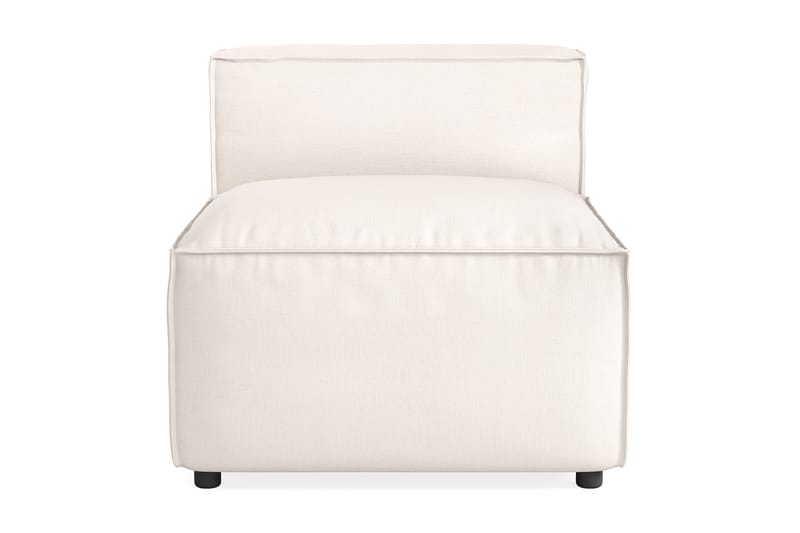 Cubo 1-seters Midtmodul i Stoff 80 cm bred - Lys beige - Møbler - Sofaer - Modulsofaer - Midtmodul