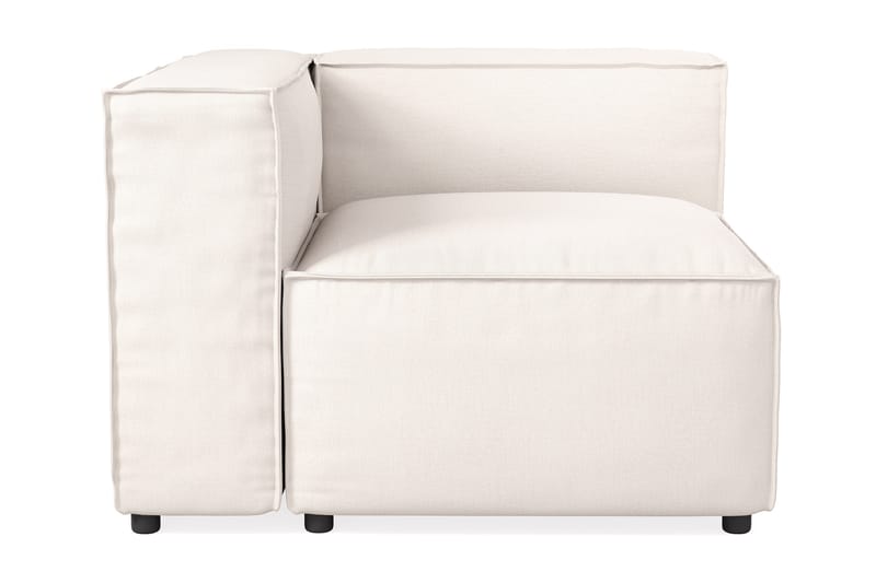 Cubo 1-seters Venstremodul i Stoff 108 cm bred - Hvit - Møbler - Sofaer - Modulsofaer - Øvrige moduler for modulsofa