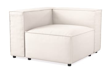 Cubo 1-seters Venstremodul i Stoff 108 cm bred - Hvit - Møbler - Sofaer - Modulsofaer - Øvrige moduler for modulsofa