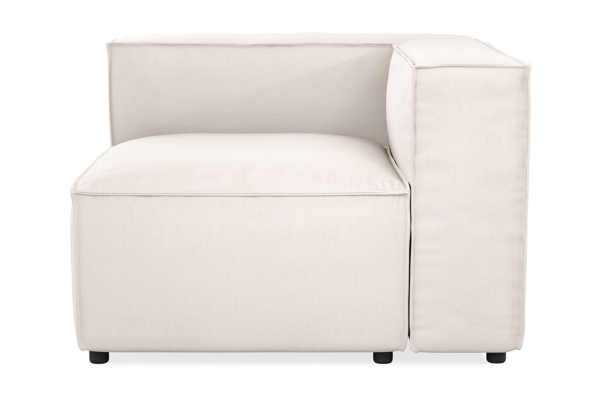 Cubo 1-seters Venstremodul i Stoff 108 cm bred - Hvit - Møbler - Sofaer - Modulsofaer - Øvrige moduler for modulsofa