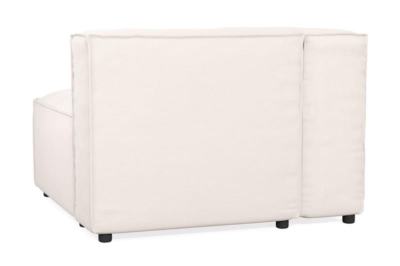 Cubo 1-seters Venstremodul i Stoff 108 cm bred - Hvit - Møbler - Sofaer - Modulsofaer - Øvrige moduler for modulsofa
