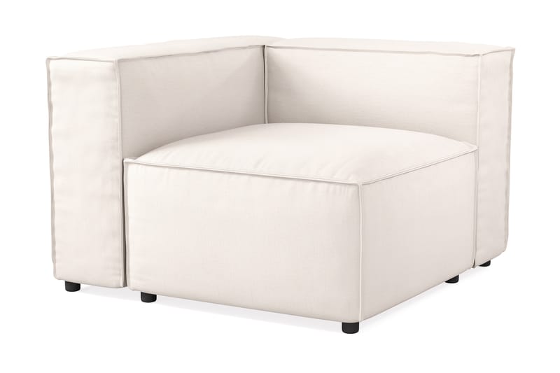 Cubo 1-seters Venstremodul i Stoff 108 cm bred - Lys beige - Møbler - Sofaer - Modulsofaer - Øvrige moduler for modulsofa