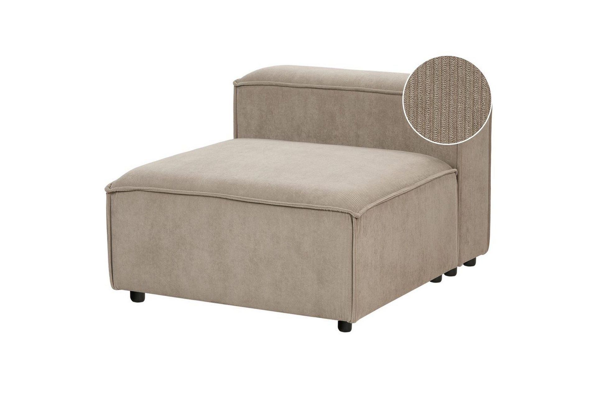 Divanmodul Taupe, Svart -