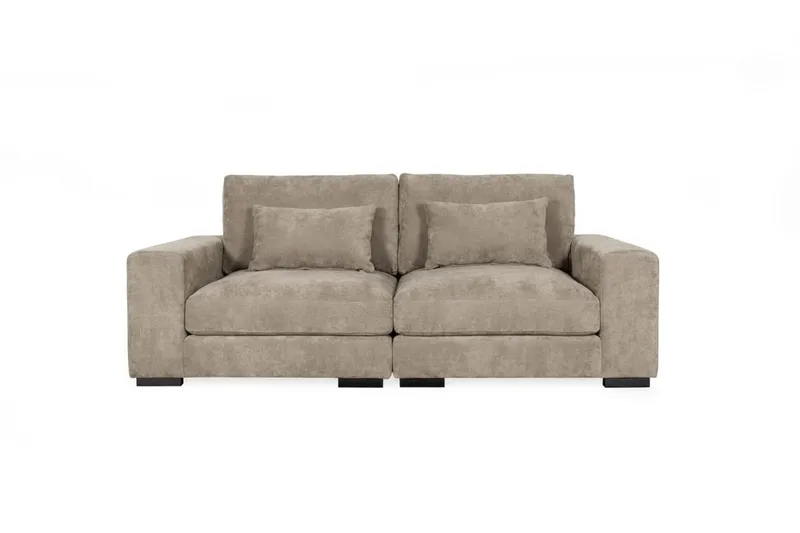 Dubai 2-seters sofa ekstra dyp i Chenille - Brun - Møbler - Sofaer - Modulsofaer - Komplett modulsofa