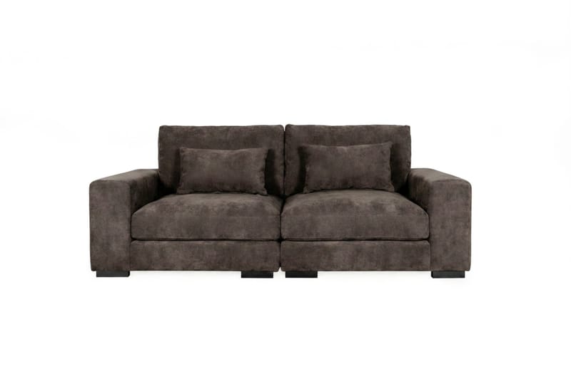 Dubai 2-seters sofa ekstra dyp i Chenille - Mørkebrun - Møbler - Sofaer - Modulsofaer - Komplett modulsofa